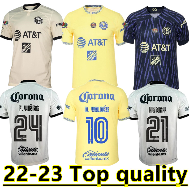 

Soccer Jerseys liga mx 22 23 Club America HENRY D.VALDES 3RD R.MARTINEZ FIDALGO 2023 HOME AWAY Third maillot slim player version Football training Shirts 666, White