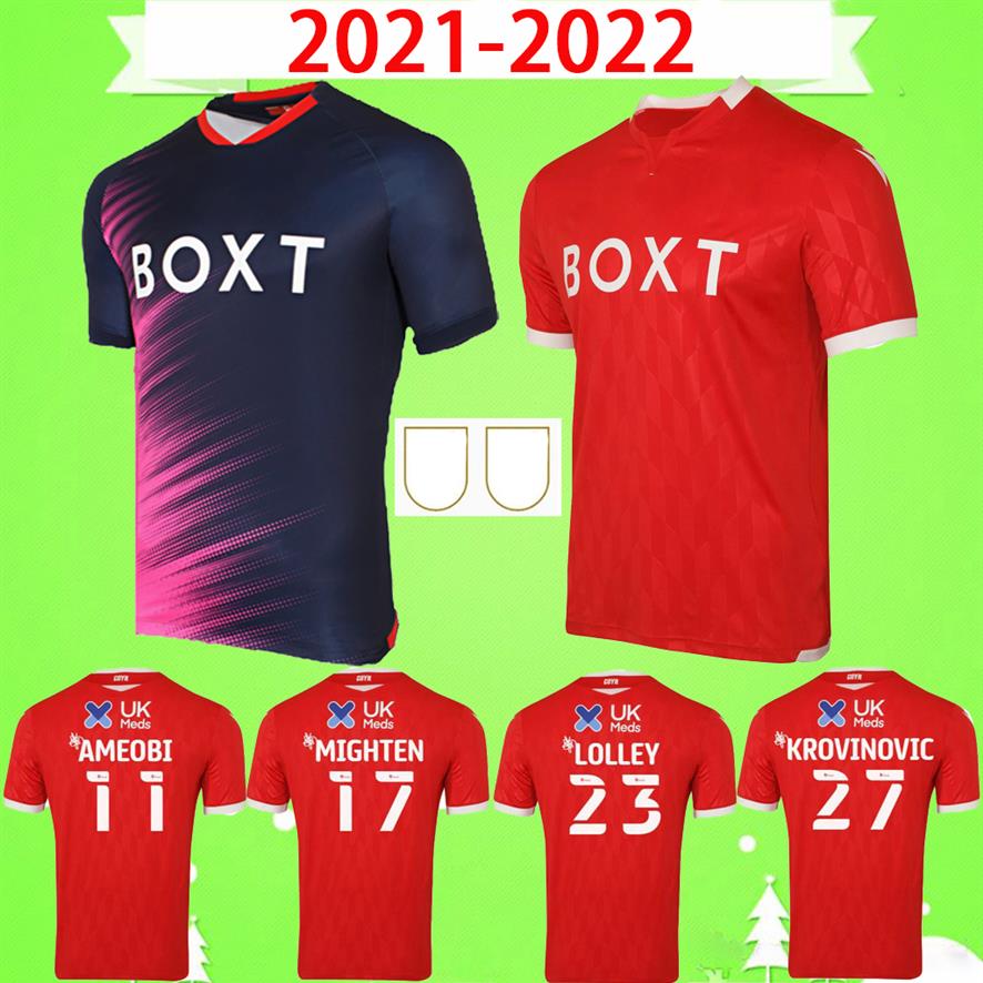 

Adult mens 21 22 Nottingham Forest Soccer Jerseys home away red blue LOLLEY GRABBAN 2021 2022 WATSON CASH Football Shirt SILVA AME265D, 2021/2022 006