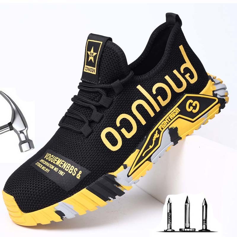 

Dress Shoes Breathable Lightweight Work Shoes Comfortable Soft Safety Shoes European Standard Safety Shoes Sport Safety SteelToed Shoes 230228, No.2