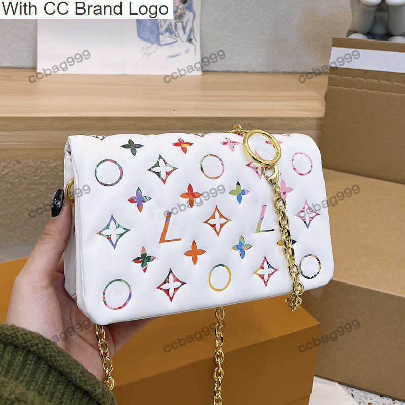 

CC Brand Shoulder Bags 20cm Mini Flap Pochette Coussin Bags Lambskin Multi-Color Embossing Golden Metal Chain Totes Designer Purses Luxury Wallet Shoulder Cross, Box