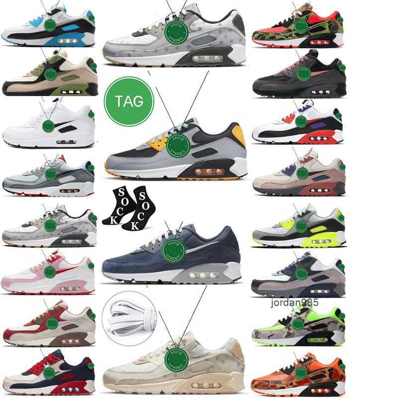 

Bacon Bred Total Be 90s OG running shoes designer 90 Hyper Royal True Camo Green Grape Infrared USA Denim Sail Infrared Cool Grey Men women OG designer Shoes, Color#2