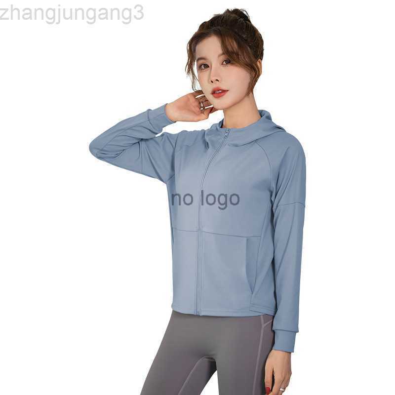 

Desginer Alos Lululemens Women Shorts Sportswear women' net red loose top Yoga suit fitness running training suit quick dry hooded cardigan sports coat, Berry purple