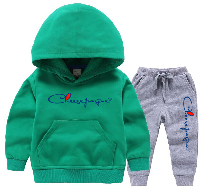Children Clothing Sets Baby Boys Girls Brand Print Hoodies Sets Casual New Style Loose Sweatpants Spring Tops Sets Children&#039;s Tracksuits-image-845164736