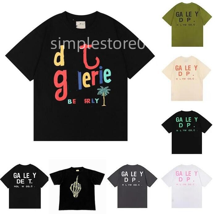 

Designer Mens T-shirts Summer Galleryse depts shirt Vintage wash do old Angel gallery Skeleton car graffiti print casual loose short sleeve T-shirt Galleryes depts, Cus232