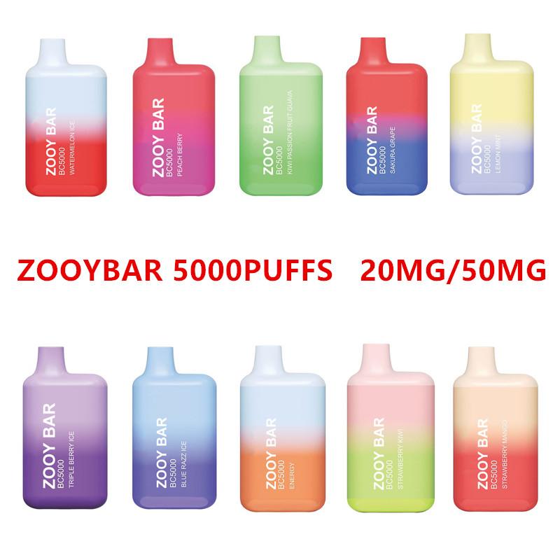 

lf Bars bc5000 disposable vape e cigarette 5000puffs echargeable Battery ZOOYbar bulk electronic cig wholesale vapes pen Vs bang 5000 Puffs bar