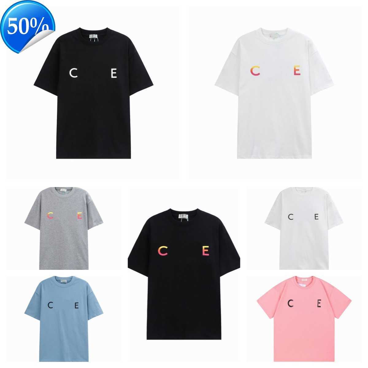

2023 New Mens T Shirt Casual Summer Man Womens Trend Tees Letters Letter Print Classic Short Sleeves Tshirt Top Luxury PRINT IN COTTON3, Custome