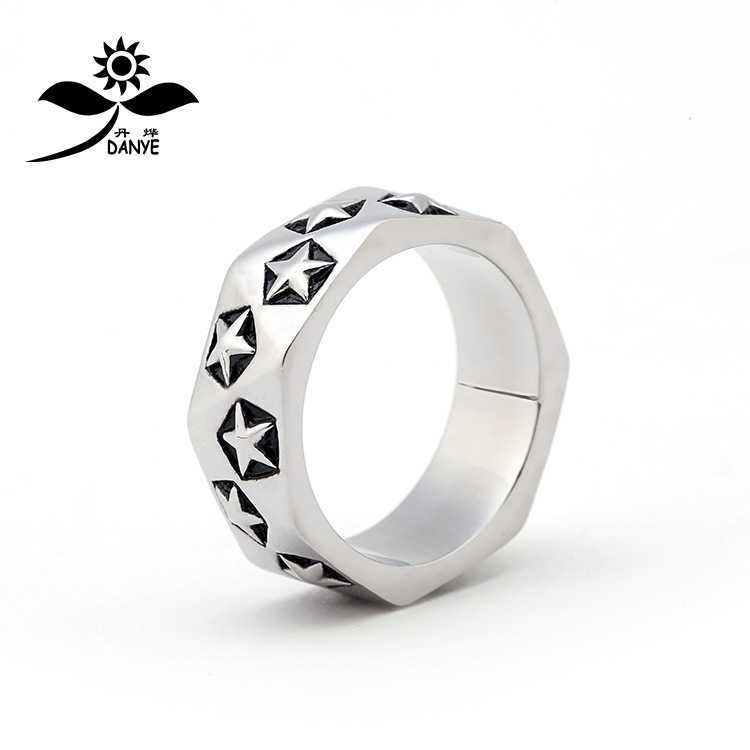 

Luxury Ch Brand Ring Heart Cross Men's Titanium Steel Stainless Star Chromes Designer Rings Men Women Fashion Finger Jewelry Lover Gifts O1er