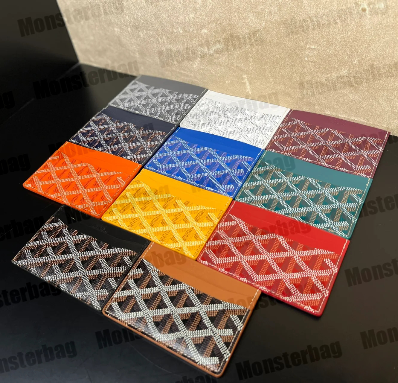

Card wallet Card Holder Saints Sulpices High Quality Real Leather Square Fashion Luxury Designer Mini Wallet Small Purse Men Women Coin Unisex, Color 9