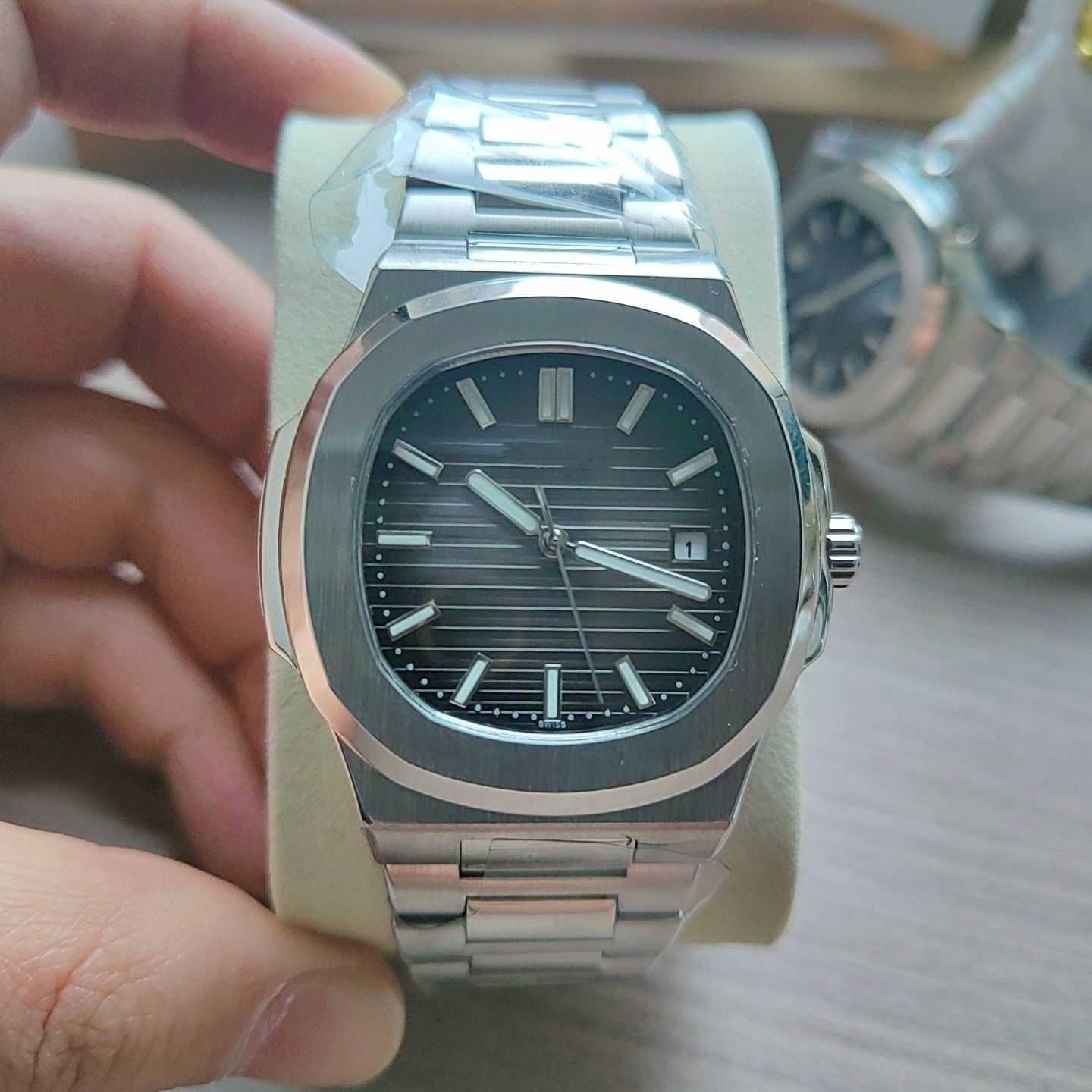 

Luxury Watches 3k 40mm 3K pp5711 8.3mm SUPERCLONE PP watch ice blue white answer sports men's three-pin automatic mechanical high-end fashion T63D