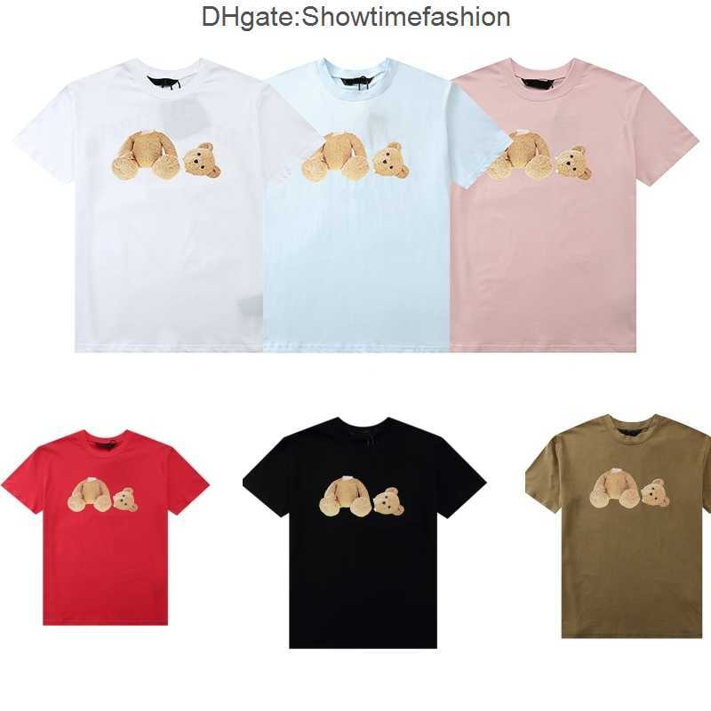 

palms 2021 angel High quality T shirt cotton short-sleeved fashion men and wo short T-shirt couple models printed L9CB, Brown