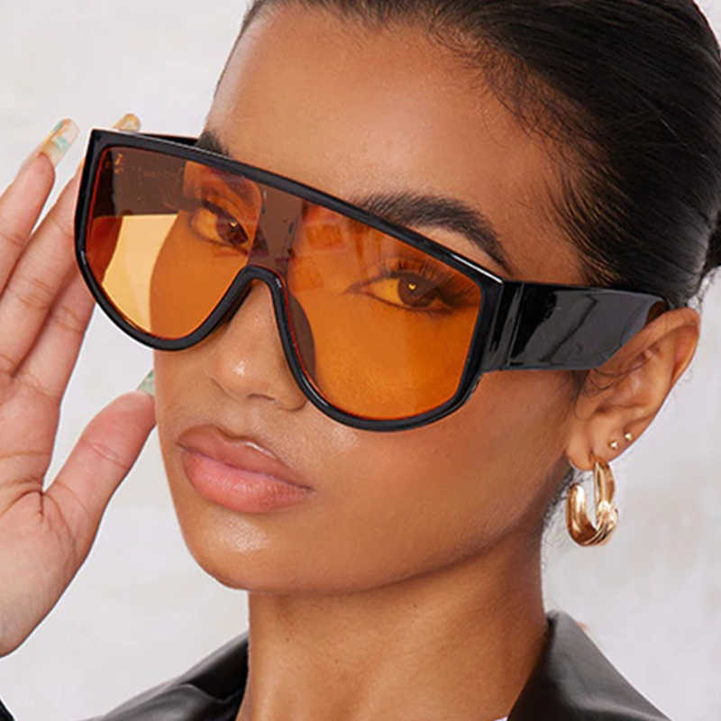 

Sunglasses Big Yellow Lens Sunglasses Women Classic Vintage Pilot Big Frame Sun Glasses Brand Designer Oversized Shades Lady 2022 GoggleJ230228