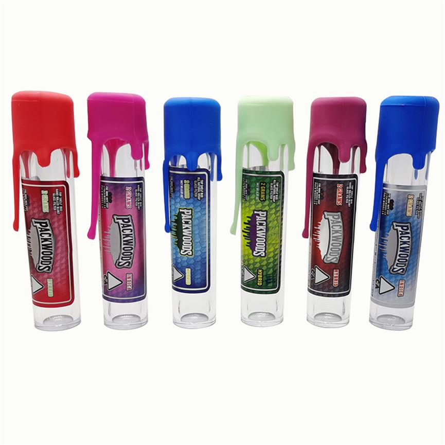 

Packwoods Prerolling Tubes Child Resistant Preroll Joint Packaging Plastic Oil Containter E Cigarettes Herbal Empty Bottle Tube328V