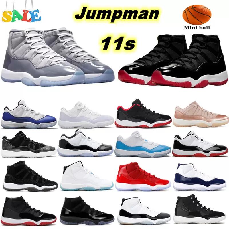 

Jumpman 11 Men basketball shoes 11S Cool Grey Animal Instinct Bred Concord 45 legend Blue Bright Citrus 25th Anniversary With Box sneakers trainers 40-47.5, With original box