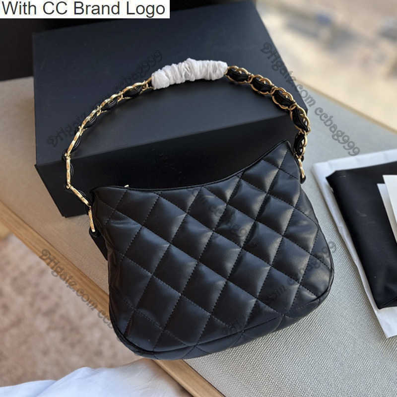 

CC Brand Hobo 22k Black Sheepskin Underarm Hobo Bags With Oversized Chain Quilted Gold Hardware Designer Handbags Classic Shoulder Tote Lager Capacity Pouches F