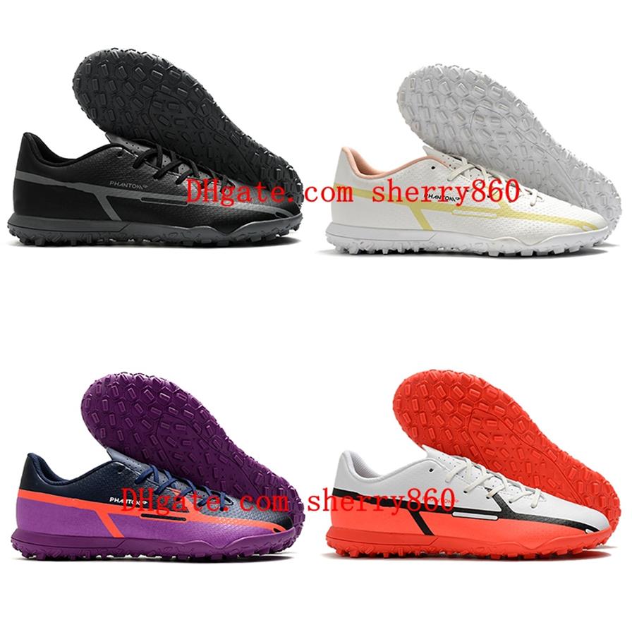 

2021 Mens Phantom GT2 Club TF Soccer Shoes low ankle Cleats Turf football boots Tacos de futbol237h, As picture 4