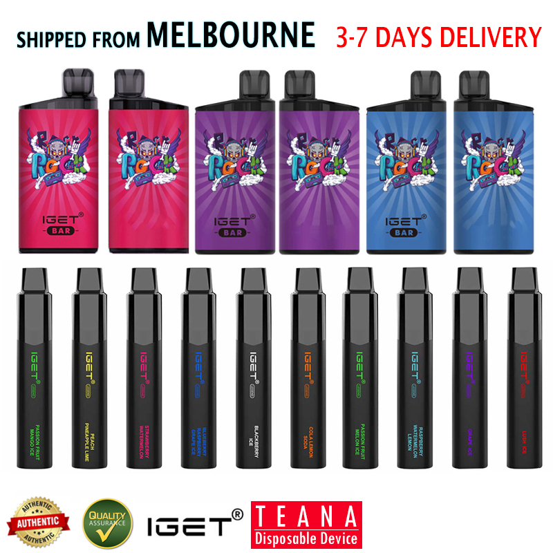 

Original iGet Disposable Vape i Get Bar Legend E Cigarette 3500 4000 Puffs Melbourne Local Warehouse Authentic Australian Vapes Bars