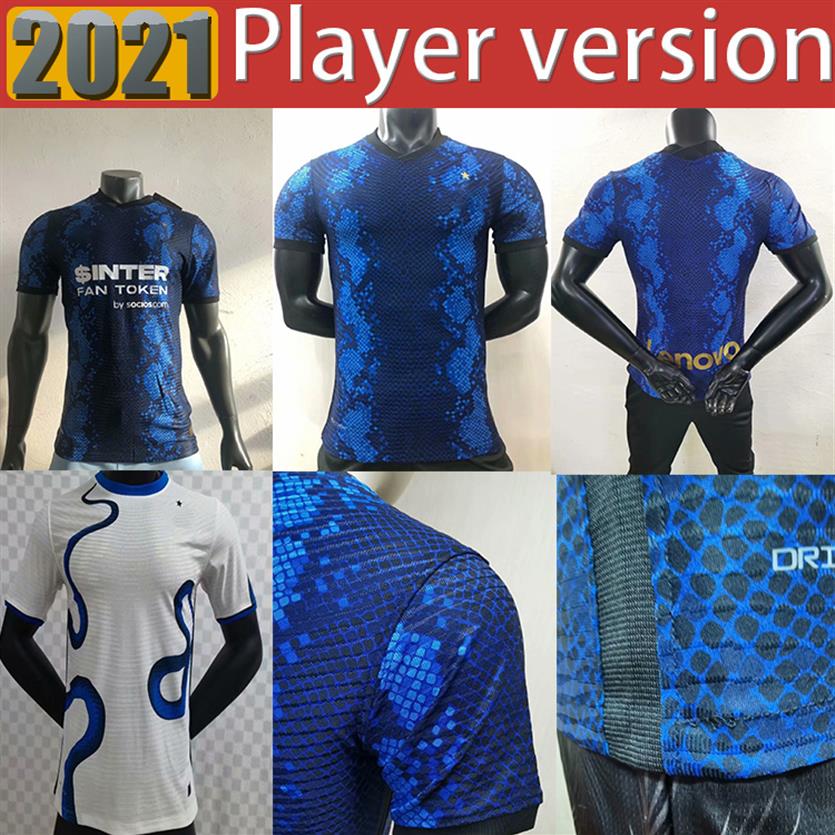 

INTER jerseys Player version VIDAL BARELLA MILAN LAUTARO ERIKSEN ALEXIS 21 22 soccer football shirt 2021 2022 uniforms men kids 286E, Green