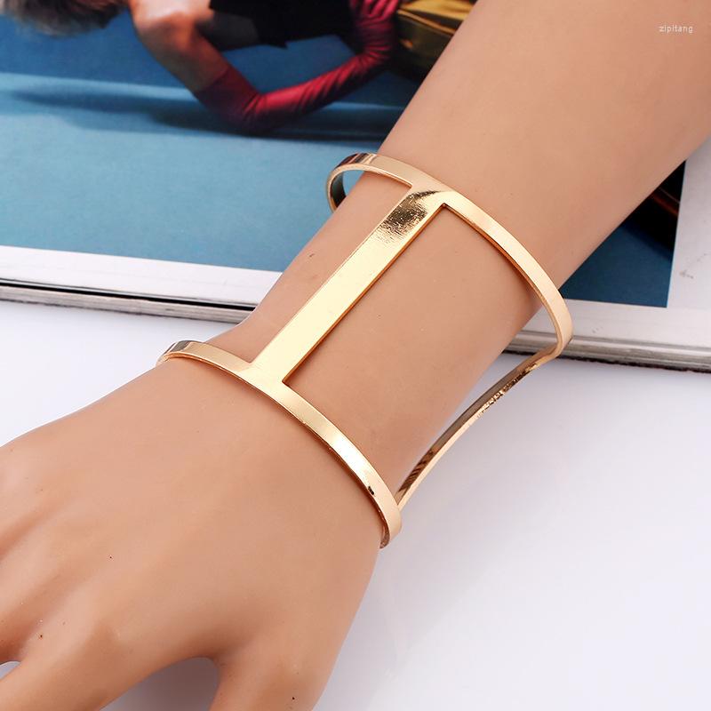 

Bangle KLG Simple Style Gold Color For Women Men Charms Cross Alloy Metal Opening Bracelet Jewelry Festival Gift