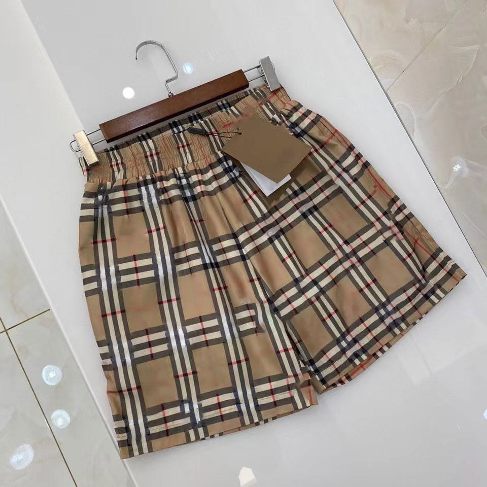 

Fashion Designer Men' Shorts Men' Ladies Shorts Summer Quick Dry Swimwear Beach Pants Luxury Plaid High Quality Pants Gym Sports Shorts Street Couple Casual Shorts