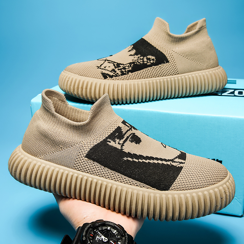 

2023 Men Women Running Shoes Black Grey Khaki White Mens Trainers Outdoor Sneakers Size 39-44 Color6