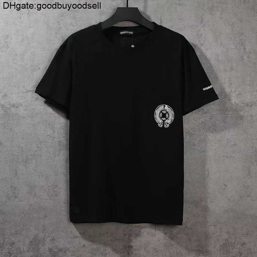 

Men's T-shirts T-shirt Mens Brand Luxury t Shirts Fashion Ch Men Tees Horseshoe Cross Designer Tshirts Summer Classic Man Hip Hop Sweater W94O