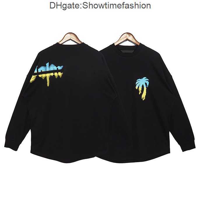 

Mens Designer Hoodies colorful Palms print long-sleeve T shirts Men angles women sweaters Sweatshirts MJQ0, White