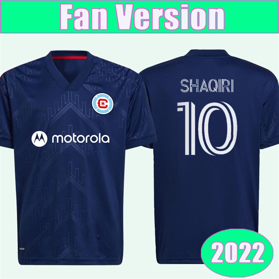 

2022 Chicago Mens soccer Jerseys Fire FC SHAQIRI PRZYBYLKO PINEDA GIMENEZ NAVARRO Home Football Shirt Short Sleeve Uniforms216v, Qm9165 2022 home ml patch