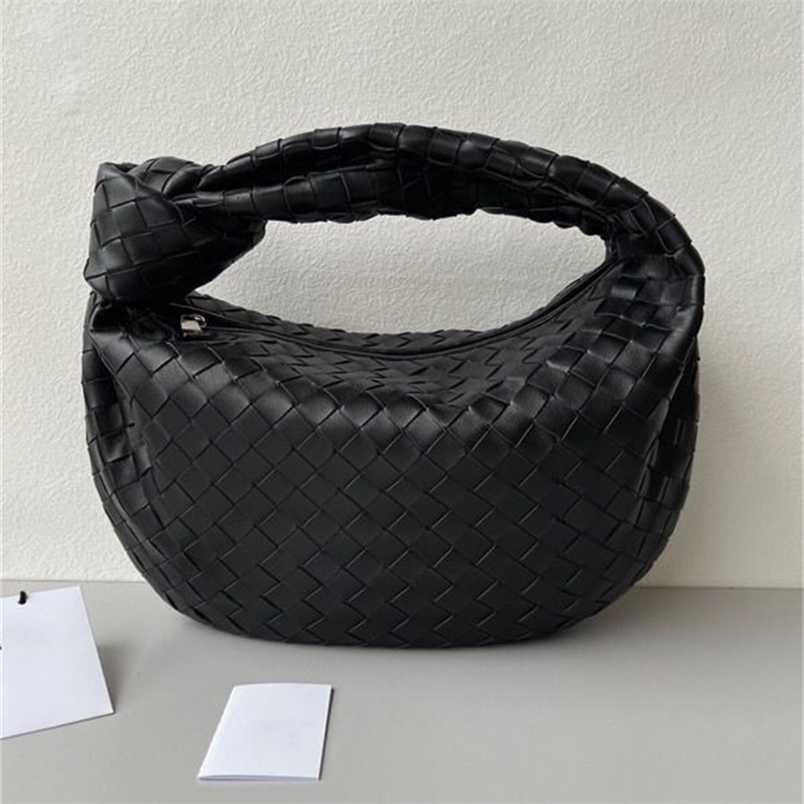 

Designer Venetas Hands Bottegas Leather new medium Jodie woven lgg women's knotted bag hand cloud Bag Hobo 2QSJ, Black2