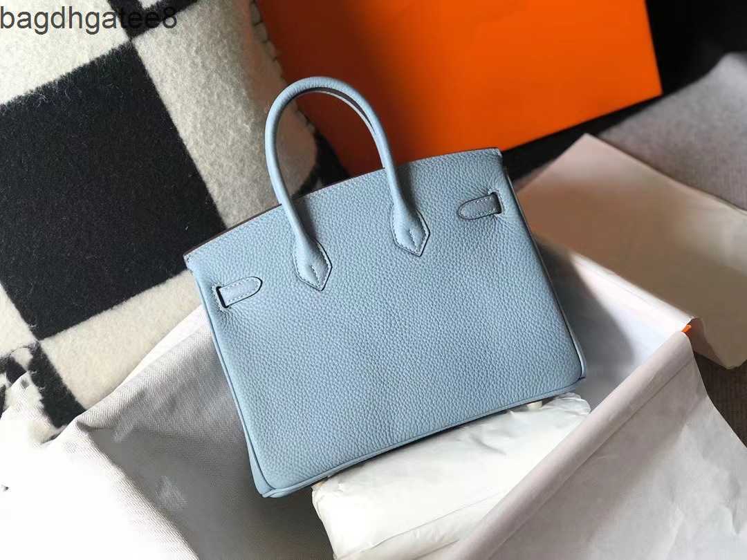 

Designer Lychee Quality Herms Genuine Bag Togo Bags Real Women Leather 2023 Pattern High Birkins Women's Buckle Fashion Handbag Large 8de5, Milkshake white