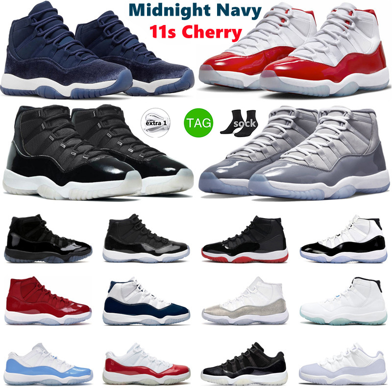 

11 low Basketball Shoes Men Women 11s Cherry Midnight Navy Cool Grey 25th Anniversary Bred Pure Violet Mens Trainers Sport Sneakers Outdoor, (10)
