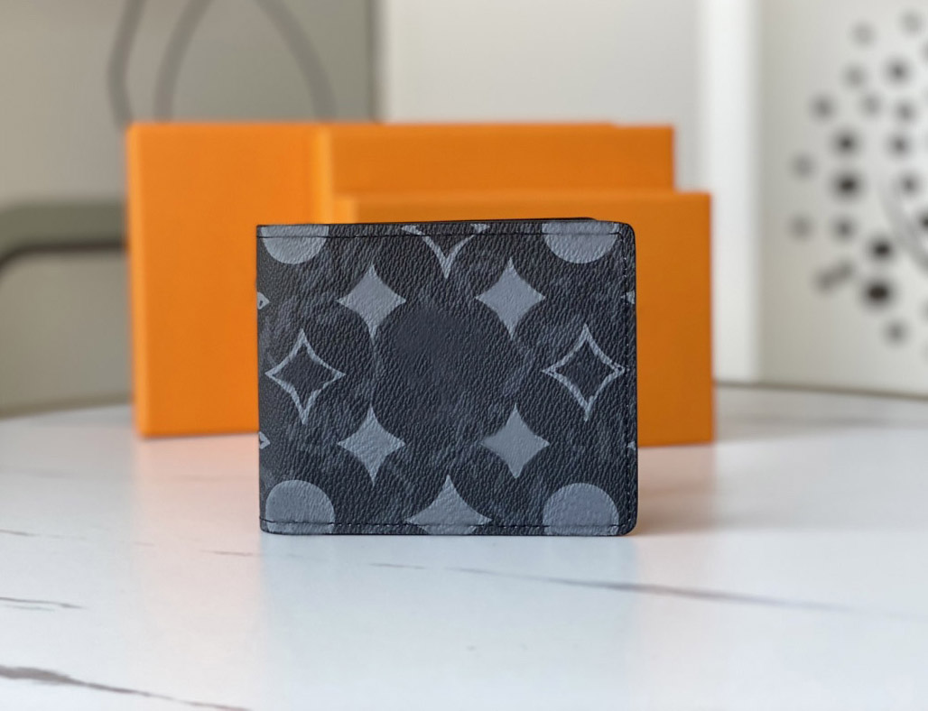 

Fashion designer wallets luxury Multiple purse mens womens leather short clutch Highs quality flower letter Pastel Noir coin card holders original box dust bag, 80017#monogrames