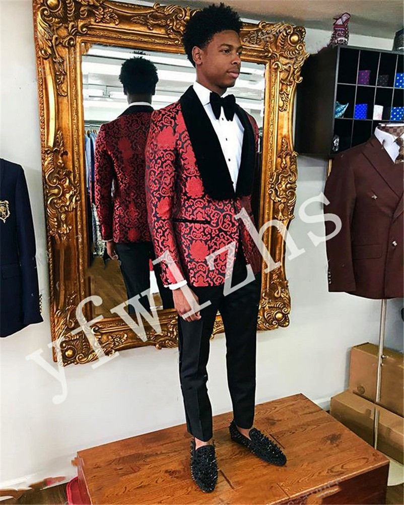 

Handsome Groom Tuxedos One Button Groomsmen Shawl Lapel Man's Suits Wedding/Prom/Dinner Man Blazer Jacket Pants Tie K8511, Same as image