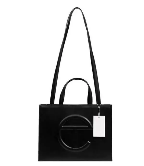 

telr bag shopping bag PU handbag women's fashion one shoulder messenger tote bag