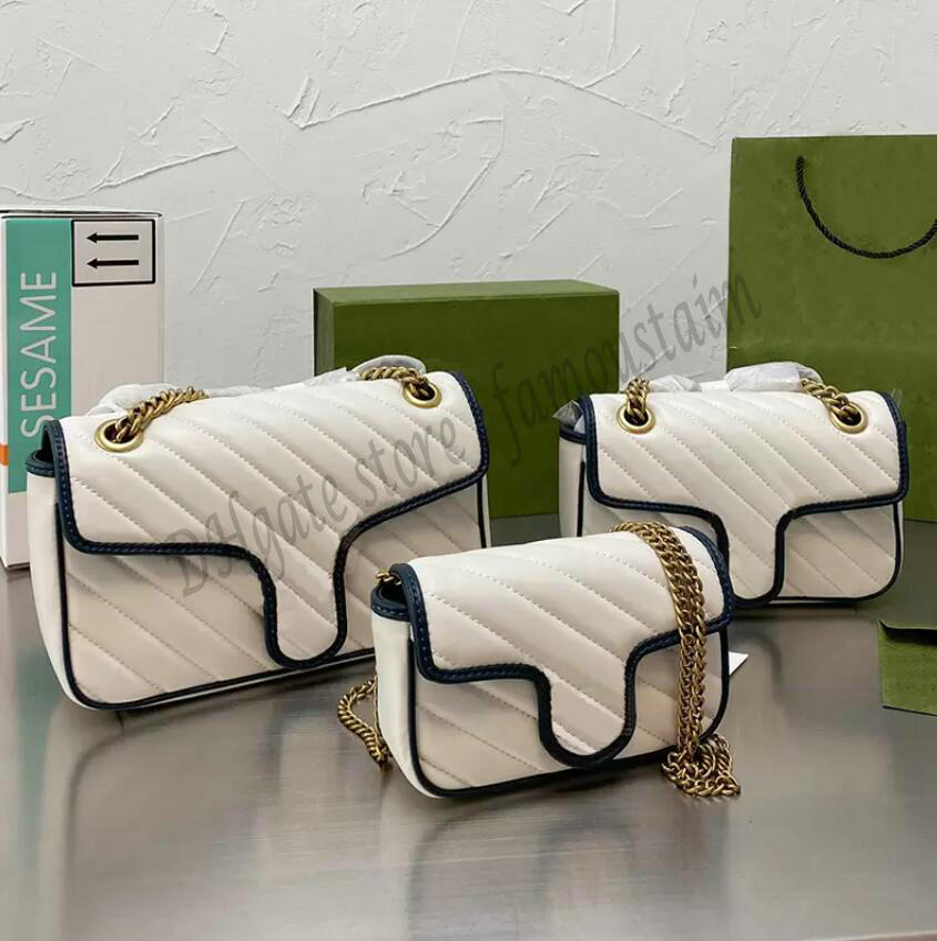 

Designer Women Marmont Crossbody Shoulder Bag Luxurys Designers Bags Italy Brand Vintage Cowhide Flap Handbags Woman Genuine Leather Messenger Shoppin