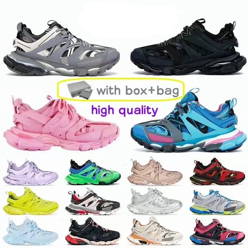 

Luxury brand Designer Mens Women Casual Shoes Track 3.0 Triple white black Tracks trainers 2 Beige Tess.s. Gomma leather Trainer Nylon Printed Platform Sneakers shoes, 17
