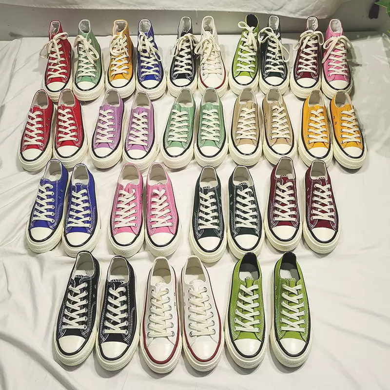 

2023Designer Classic Casual Men Womens Shoes Sneakers Espadrille Chuck 70 Chucks 1970s Big 70s Black White High Low flat Sneaker Platform trainers shoe, 20 [low] yellow 35-41