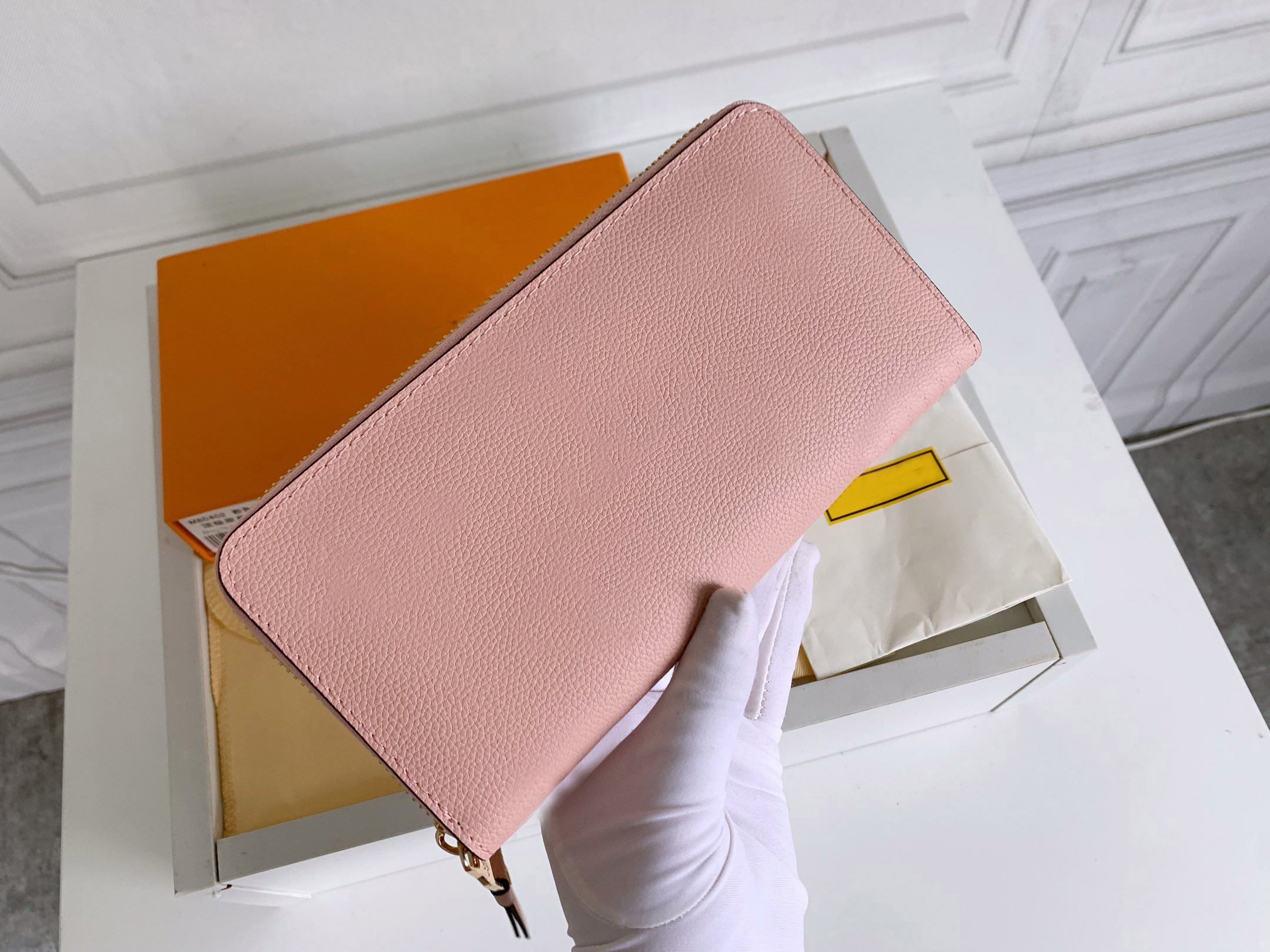 

Fashion designer wallets luxury Empreinte purse By The Pool mens womens clutch Highs quality embossed flower letter coin purses card holder original box dust bag, 80402#embossed monograme