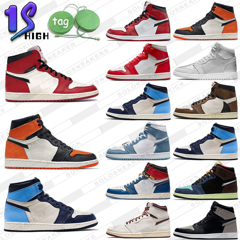 

1s 2023 Jumpman Basketball shoes Dark Mocha University Red Light Smoke Grey Hyper Chicago bred royal Silver Toe Shadow Twist mens womens