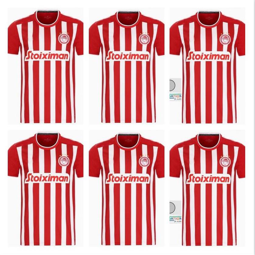 

21 22 Olympiacos Piraeus soccer jerseys home 2021 2022 MADY Rony Lopes CISSE Soares Aguibou Masouras EL ARABI football shirts tops259R