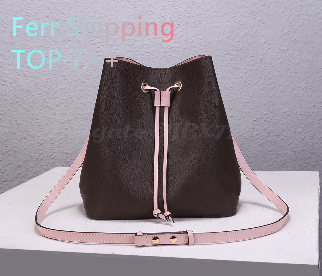 

Designer luxury womens bag lady bags fashionable casual bucket bag shoulder bag Large capacity leather handbag Drawstring bag TOP message bag M44021 tote bag, Yellow