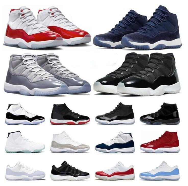 

2023 Retro High 11 Basketball Shoes Jumpman 11s Jubilee 25th Anniversary Pure Violet Midnight Navy COOL GREY Cap And Gown Concord 45, 20