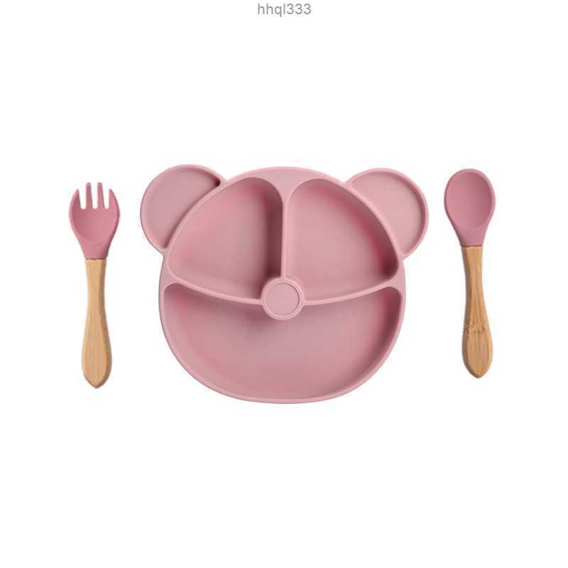 

Dsgn 42fs Cups Dishes Utensils Baby Feeding Set Bpa Free Baby Silicone Tableware Waterproof Solid Color Dinner Plate Sucker Bowl and Spoon Fork for Children Aa230413