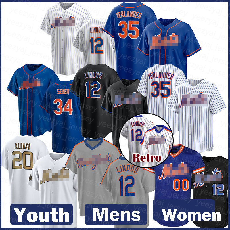 

Custom Mets Women 35 Justin Verlander New Mens York Baseball Jersey 34 Kodai Senga 20 Pete Alonso Starling Marte Max Scherzer Francisco Lindor Youth, Mens (daduhui)
