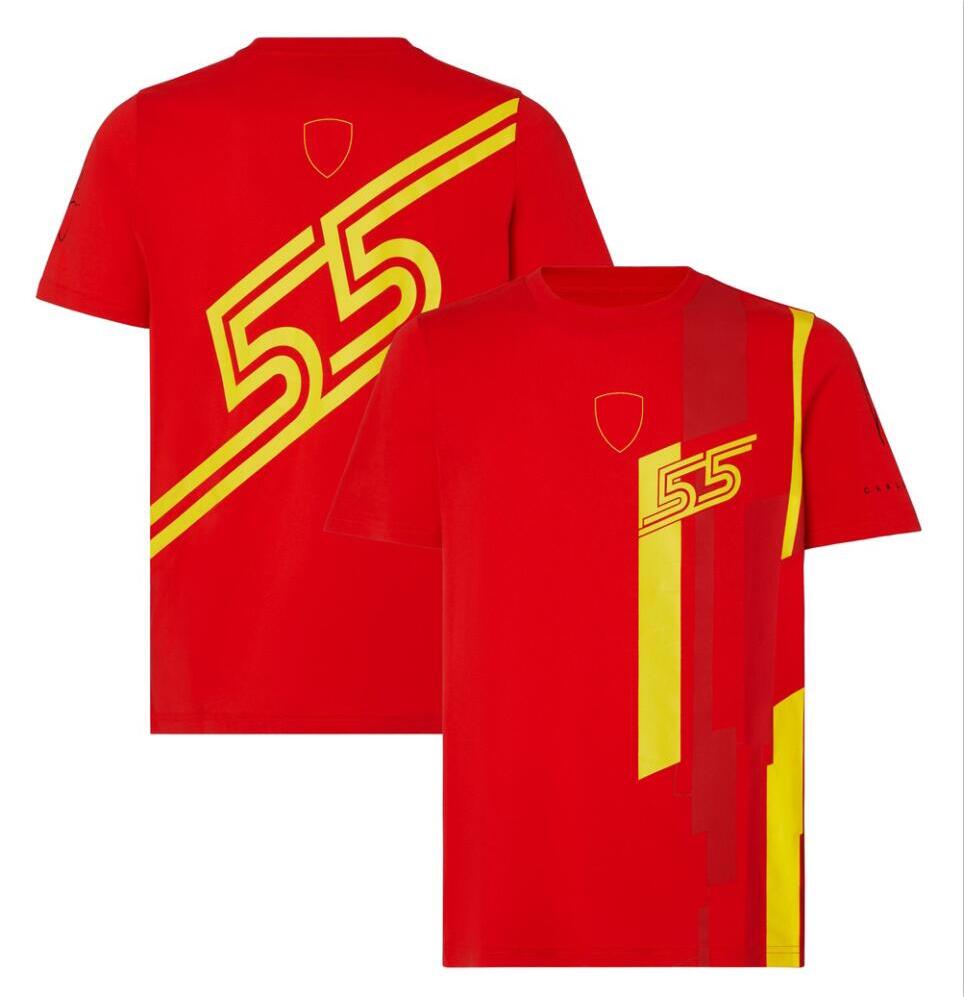 

F1 Formula One racing suit team fan T-shirt men's short sleeve car work clothes custom enlarged 2023