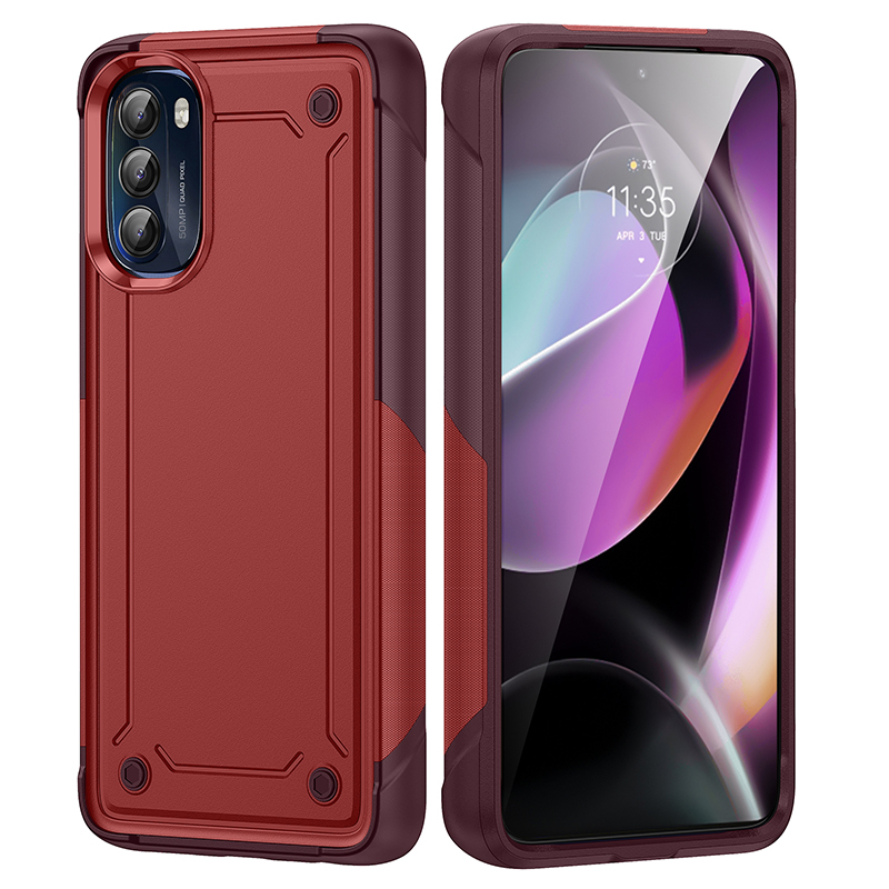 

Armor Shockproof Phone Cases For Motorola G 5G Pure Power Stylus Edge Plus Hybrid PC TPU Cellphone Case Back Cover, Black