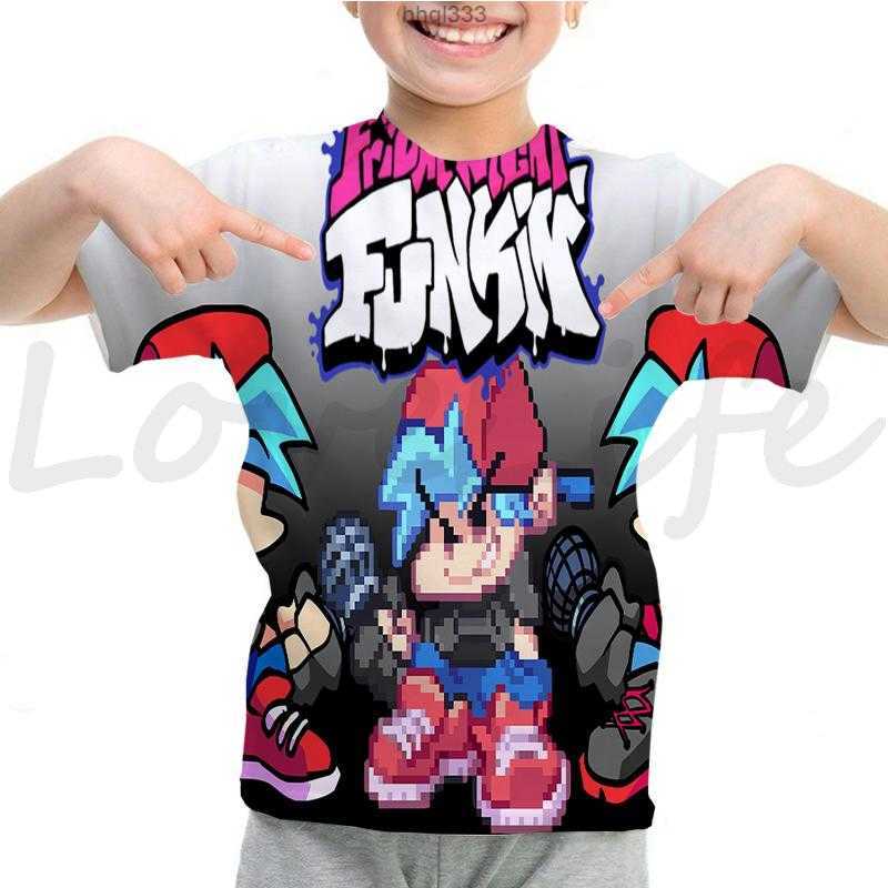 

Jbmc 2z2t Men's T-shirts Boys Friday Night Funkin t Shirt Cartoon Fnf Game Funny Short Sleeve Summer Children 3d T-shirt Kids Kawaii Clothes Anime Tsh