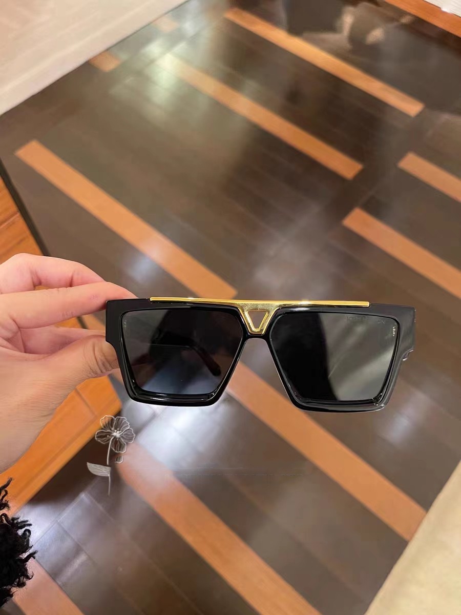 

mens sunglasses designer hexagonal double bridge fashion UV glass lenses with leather