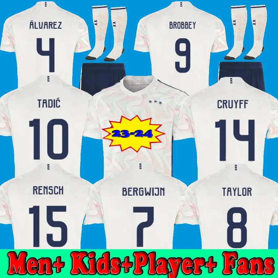 

TADIC 23 24 Soccer Jerseys BASSEY BERGHUIS Third black Kit KLAASSEN BERGWIJN MARLEY 2023 2024 away football shirts men kids uniforms CRUYFF KUDUS, Player version 23 24 away no patch