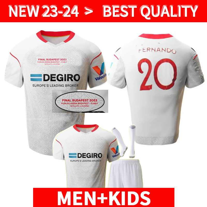 

Men kits Kids sock 22 23 Seville soccer jersey ISCO FC LAMELA PAPU GOMEZ I.RAKITIC L.OCAMPOS J.NAVAS SUSO MUNIR Y.EN football shirts NESYRI 2022 2023 Equipment, 2223 home s-xxl
