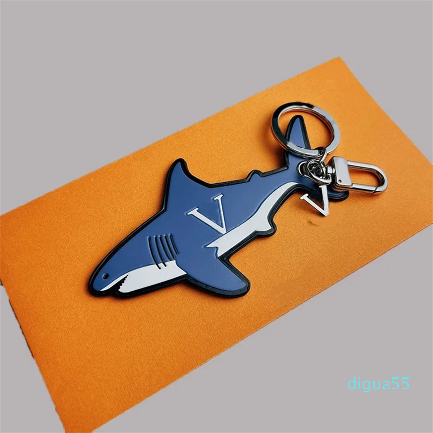 

Simple Animal Keychain Womens Mens Fashion Key Chain Designer Keyring For Women Bag Charm Accessories Shark Key Rings